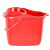领象 酒店用拖把桶 大号手动榨水车 保洁清洁车拧水桶 挤水桶拖地桶墩布压水车 红色
