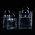 贝傅特 透明手提袋 pvc塑料包装袋礼品袋 纽扣手拎袋长20*宽10*高28cm竖款