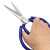 冰禹 AB06421 皮革剪刀剪子（蓝色P02）工业用裁缝剪 皮革专用大剪刀 打包剪刀