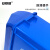 安赛瑞 摇盖垃圾分类垃圾桶 商用干湿分类垃圾桶 塑料摇盖式垃圾桶 环卫户外果皮垃圾桶 30L 蓝色 24356