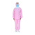 mj工作服套装 男女通用款车间工作服 吸汗透气水产生鲜加工工服 粉红色 4XL