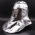 铝箔防火耐高温1000度隔热服防护面罩炼钢厂铝厂消防披肩帽隔热铝箔头套