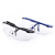 海斯迪克 防护眼镜 防尘打磨眼镜 蓝架白片（12个起订）HKW-104
