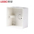 联塑（LESSO）明装开关盒(加厚型)PVC电工套管配件白色 86×86/Φ20Φ25/46