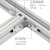 汇创佳 铝合金走线架 ZXJB500 标准型4C铝材梯式桥架 宽500mm×长1米