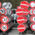 海斯迪克 HK-49 反光交通安全标牌（禁止→转弯）φ60cm 1.5mm厚铝板反光交通标志牌 交通指示牌可定制