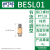 橙央 气动电磁阀铜消声器平头节流消音器BESL/BSL M5-01-02-03-4 BESL-011分牙节流消声器