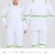 胜丽W41系列 连体式棉质工作服劳保服白色 2XL码 1件装