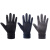 金诗洛 KSL146 麂皮绒手套 冬季保暖加绒手套触屏户外骑行防滑手套 黑色