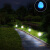 灯罗兰 跨境led太阳能发光圆球灯户外防水插地草坪小区园林装饰氛围灯具 光控款-一拖二-白光