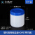 塑料广口直身瓶涂料墨罐HDPE塑料瓶黑色150/250/300/500/10 蓝盖500ml带内盖5个