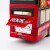 玩控 双层巴士公交车玩具模型公共汽车大巴车合金模型男女孩儿童 红色