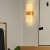 卡梦尔 新款卧室客厅现代极简约led墙上走廊过道楼梯透明亚克力床头壁灯 E款40*15三色变光