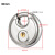 兴选工品 不锈钢圆饼锁挂锁 圆形户外防水防锈抗剪圆盘挂锁 80MM(2钥匙)