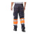 安大叔 C326 防护工作裤警示服荧光橙拼深灰色 M码 1件装