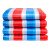 彩条布防水三色布油布编织布防寒围挡塑料红白蓝新料工地加厚防晒 120克料加厚强烈 5x8m