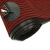尚美巢品 双条纹地垫商用防滑地毯走廊地垫门垫耐磨PVC复合底 宽1米*1米 大红色