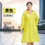 筑采（ZHUCAI）雨衣长款全身防暴雨风衣新时尚单人 黄色 2XL
