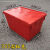 带盖塑料箱周转箱物流运输配送筐加厚物料工具箱斜插翻盖长方形框 355箱红色600x400x355mm 加厚带盖箱