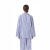 劳保佳 病号服套装 分体长袖棉质病人服 蓝白条短袖+长裤（松紧带）蓝白条套装 XL码