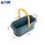 希万辉 长方形塑料拖把清洁桶胶棉拖把挤水桶【蓝色小号】XWH0250