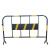 星工（XINGGONG）可移动铁马护栏 公路施工移动式围挡 市政道路临时隔离警示栏 2米*1.2米黑色黄贴带铁板