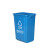 劳保佳 垃圾分类塑料桶 北京分类垃圾桶 户外无盖四色商用环卫学校幼儿园垃圾箱 国标版 灰色无盖 60L
