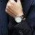 十瑞（SHIRUI）鳄鱼皮表带真皮男适用于卡地亚浪琴积家肖邦FM6000H法兰克穆勒彩色手表带女士 黝黑色-银扣 20mm