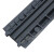 冰禹 电缆保护槽线槽板 线槽减速带压线板 三道黄胶膜双槽 1000*230*45mm 1个 BYxx-97