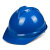 勋狸粑ABS领导安全头帽工地透气建筑工程国标加厚玻璃钢安全帽男印字白 圆形特硬抗击打蓝色