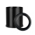 庄太太【圆形10L黑色双层】酒店桶方形无盖阻燃厕所塑料双层垃圾桶