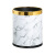 急先锋 垃圾桶厨房厕所卫生间轻奢简约 垃圾桶 10L-银圈-白色大理石纹