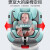 俏贝比（Qiaobeibi）儿童安全座椅汽车用0-4岁-12岁婴儿宝宝360度旋转躺ISOFIX硬接口 星空灰奢华版【360+双接口+遮阳
