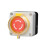 GY 按钮开关控制盒急停防水按钮指示灯盒塑料启动电气盒箱一位 紧急扭+保护罩（不带安装）
