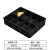 分格箱黑色零件盒电子元件物料箱收纳箱esd分隔胶箱五金工具箱 8分格（大）520*410*120