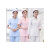 【JD健康】南丁格尔护士服分体套装短袖夏季两件套制服长袖女口腔 偏襟立领短袖粉色上衣+裤子 XL