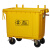 单位军 雨林大型容量 清运盖 环卫垃圾桶户外推大不带垃圾箱垃圾 黄色