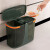 庄太太【轻奢绿15L】茶渣桶干湿分离垃圾桶ZTT-9602