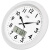 康巴丝（Compas）挂钟16英寸欧式钟表客厅创意办公静音万年历石英钟 2822Y液显裂纹白色