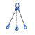 品尔优/PPU 三腿100级链条成套索具（羊角安全钩）UCG3-10 0~45° 载荷8.4t 蓝色 UCG3-10-7.5m 30 