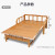 柏田木沙发床可折叠单双人家用硬板多功能午睡午休楠竹床两用简易折叠床 宽1.2*1.88长沙发床简约款