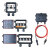 旺林 光伏电池板组件4平方延长电线MC4(1000V/30A）连接线直流电线电缆带插头接头2.5平方红黑各10米共20米