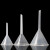 稳斯坦 WLL0048 塑料透明小漏斗 实验室三角漏斗 耐高温锥形漏斗 120mm（10个）