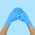 【M天蓝中厚款橡胶100只】一次性乳胶手套加厚耐磨餐饮防水丁晴橡胶胶皮手套
