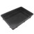 黑色塑料托盘零件元件收纳盒小号ESD加厚周转箱电子物料平口盒周 方盘530*365*43