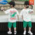 迪士尼（Disney）童装男童夏装套装时尚纯棉衣服恐龙儿童男孩中大童短袖帅气潮酷薄 桔色 130(身高120-130CM年纪8-9岁)