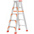 定制工程款人字梯加厚铝合金装修梯子户外广告安装2米折叠梯凳科威顿 工程款2.5米