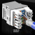 麦森特（MAXCENT）六类屏蔽网络模块180°网线CAT6模块 RJ45水晶头母座工程级网线连接头 MOD-020
