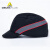 代尔塔（Deltaplus）102130时尚轻型透气防撞运动安全帽 减震 帽檐长3cm 黑色 1顶