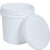 稳斯坦  加厚密封塑料桶 涂料桶乳胶漆塑料包装塑料桶耐摔塑料桶打包桶 10L白色 1个（2个起订） WST075